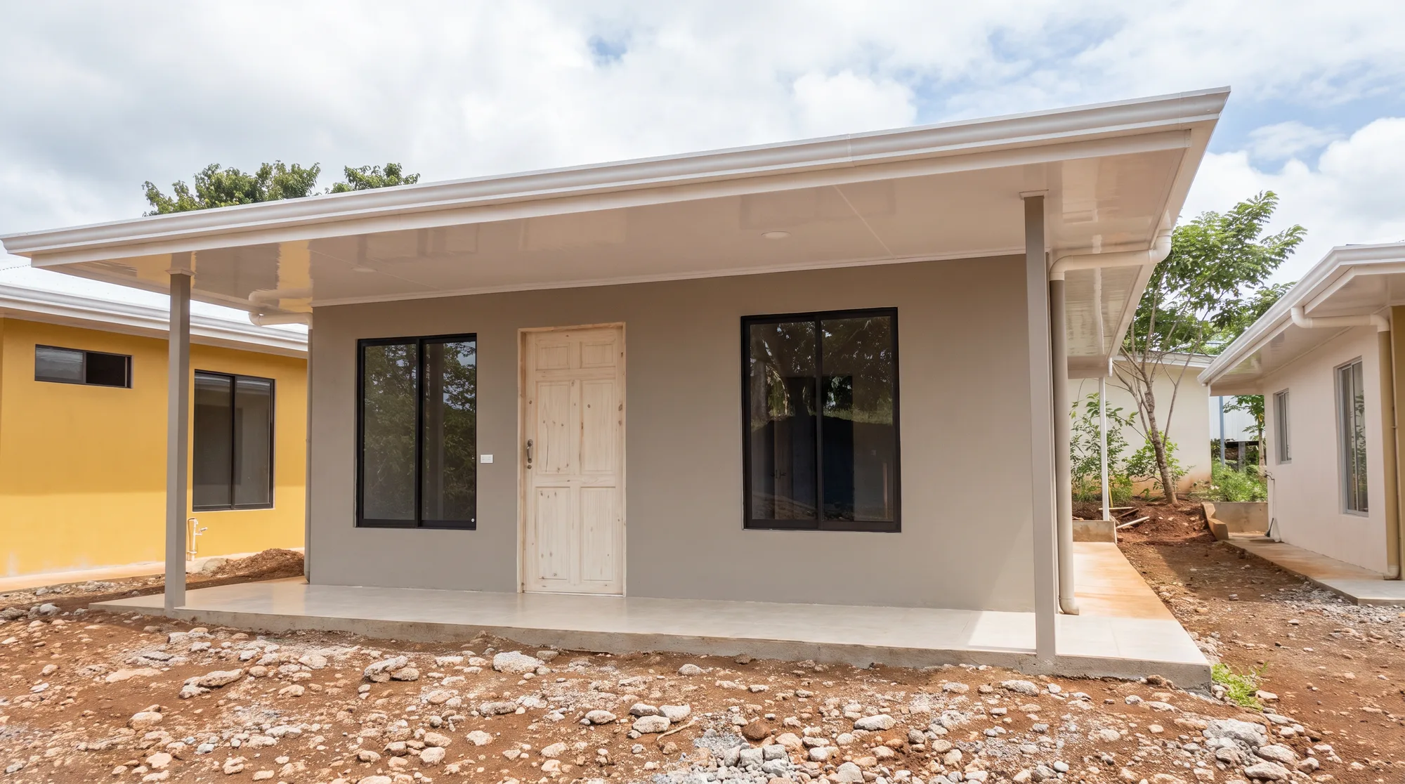 Fachada casa gris 2 — 8 Casas Cobano