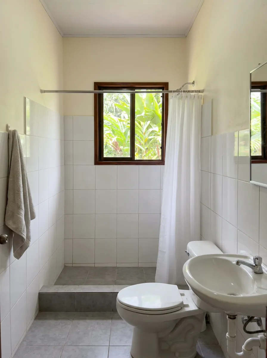 Baño compacto con ventana