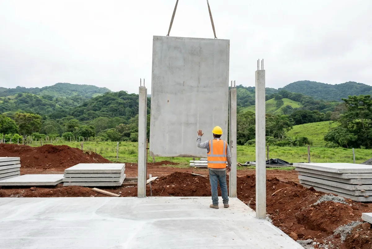 Montaje de paneles Prefablock